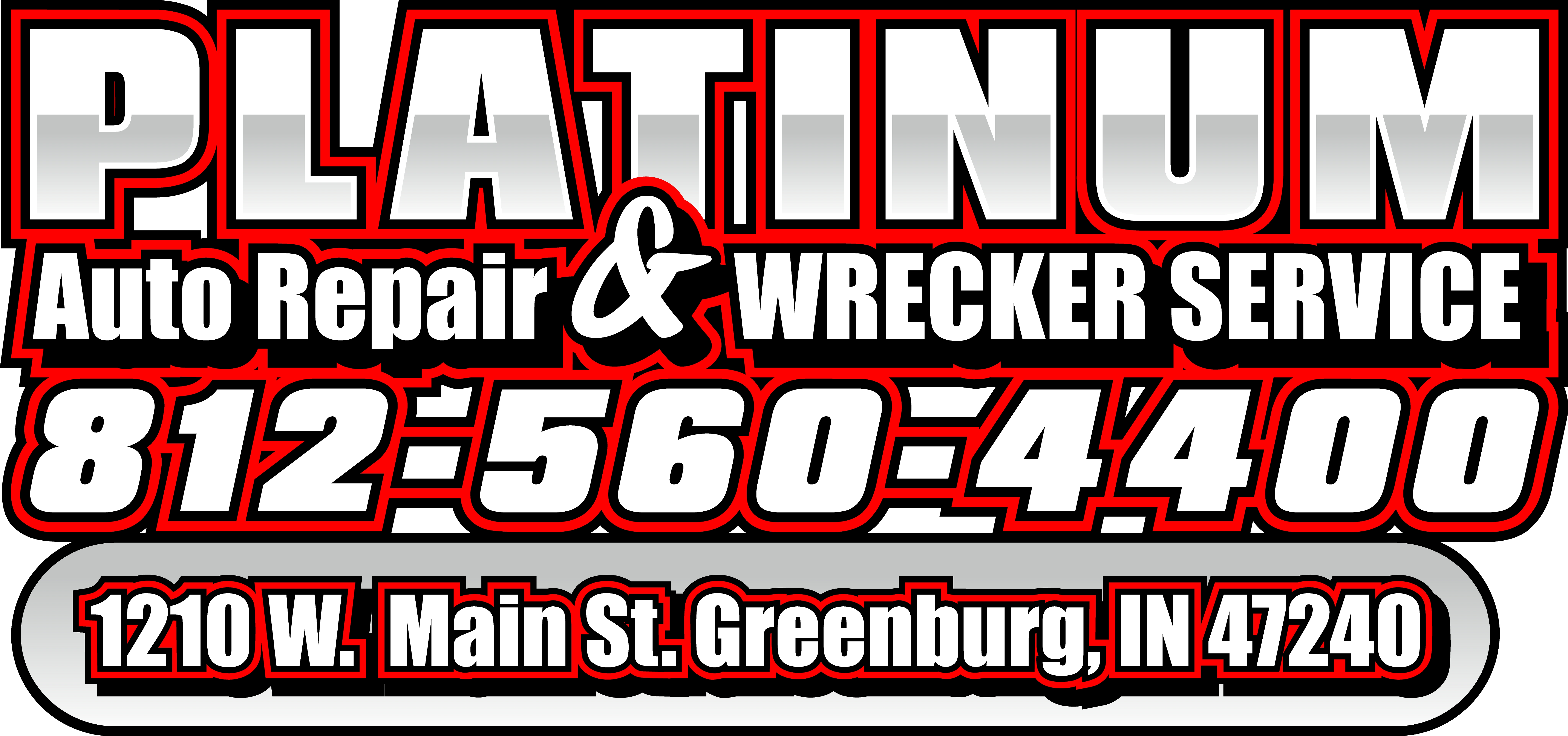 Platinum Auto Repair & Wrecker Service Logo