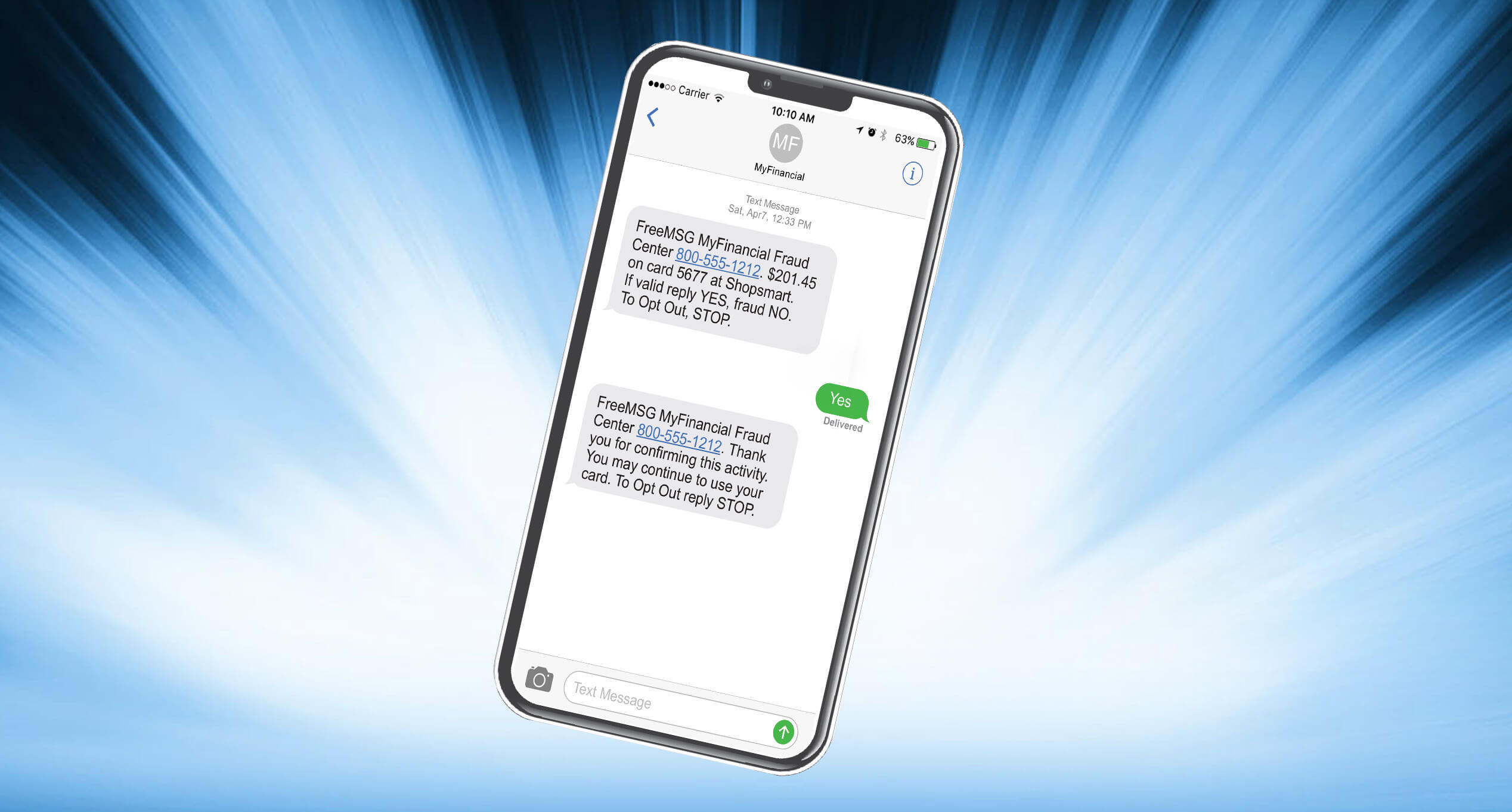 The Napoleon State Bank New Service Fraud Text Alerts