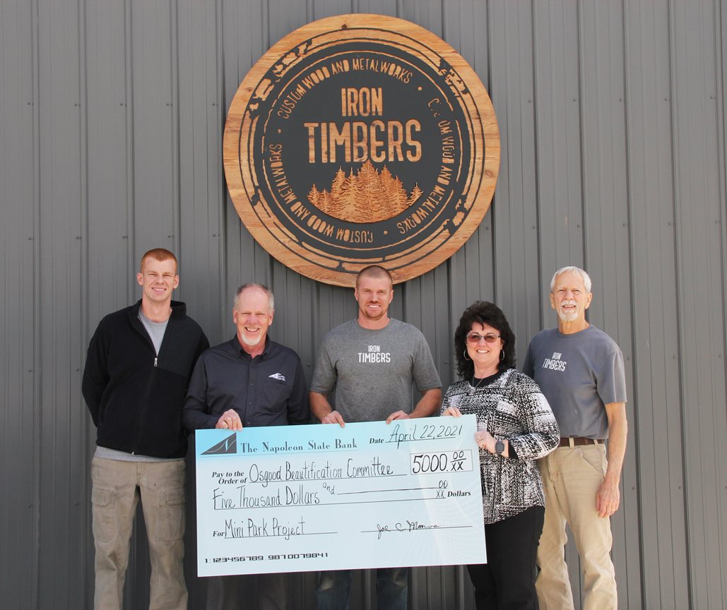 The Napoleon State Bank NSB Supports Osgood Mini Park